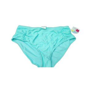 Women's High Waisted Bottoms w/ Princess Seam Shirring - Island Soul Blue XL